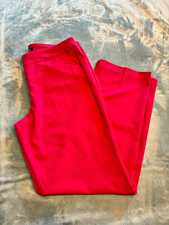 Roz & Ali Pants - Roz & Ali Solid Millennium Tummy Panel Pull-On Ankle Pants Pink 10
